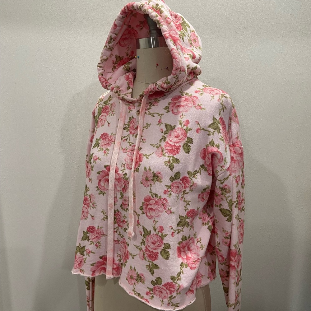 LoveShackFancy x Bandier Cropped Hoodie
